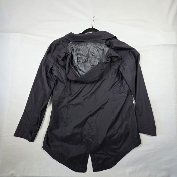 LL Bean Women's M Waterproof Rain Jacket Black Hiking Gear Outdoor Windbreaker - Picture 12 of 16